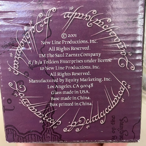 Lord of the Rings glass goblet—Frodo - Picture 4 of 4